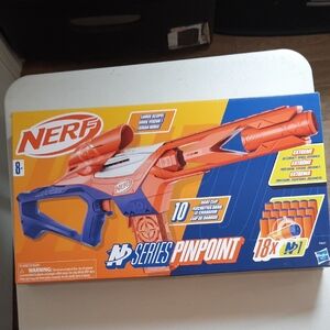 Nerf N Series Pinpoint Blaster, Clip, 18 Nerf N1 Darts Compatible, Nerf N Series